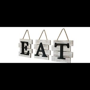 EAT sign wall decor (brand new)